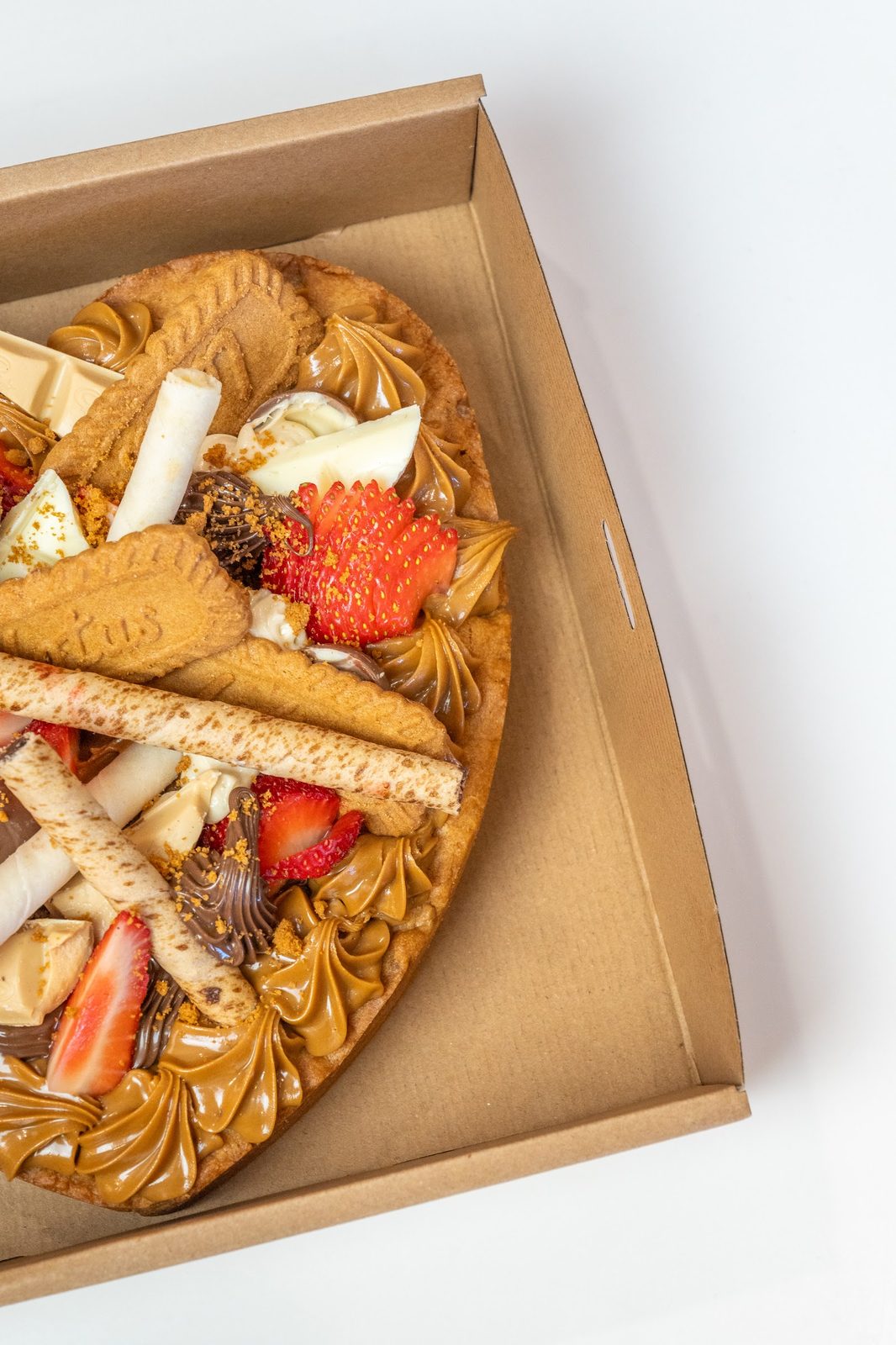 Biscoff-topped gourmet cookie from Dough Bros